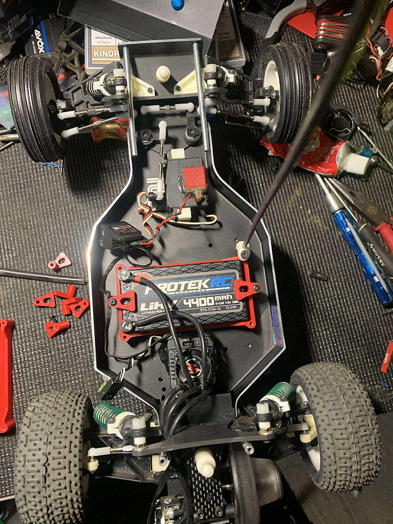Vintage RC10 Battery holder (sideways)
